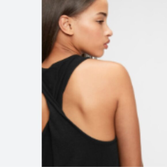 NWT! Gap - Softspun Twistback Tank Top 669526 | Navy Blue | Size XS - Picture 3 of 15